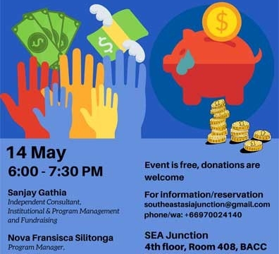 Panel Discussion “Fundraising for Civil Society in Southeast Asia” May 14 @ 6:00 pm - 7:30 pm