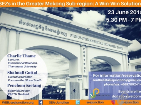 SEZs in the Greater Mekong Sub-region: A Win-Win Solution? June 23 @ 5:30 pm - 7:00 pm