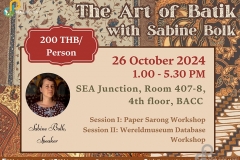 The Arts of Batik - Sabine Bolk - 26 Oct 24 - 1